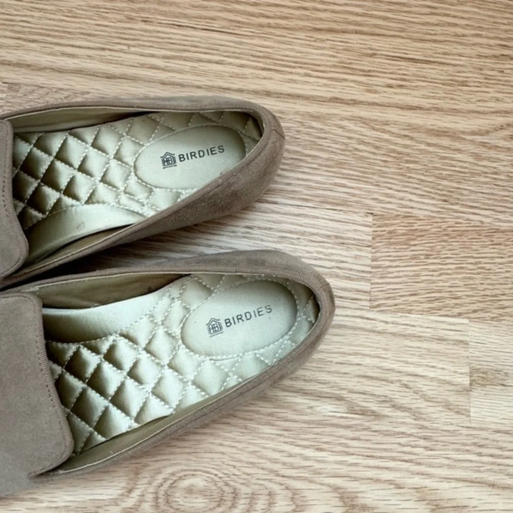 Birdies The Starling Latte Suede Leather Loafers Flats Size 7‎